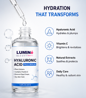LUMINé Beauty – Hyaluronic Acid Face Serum