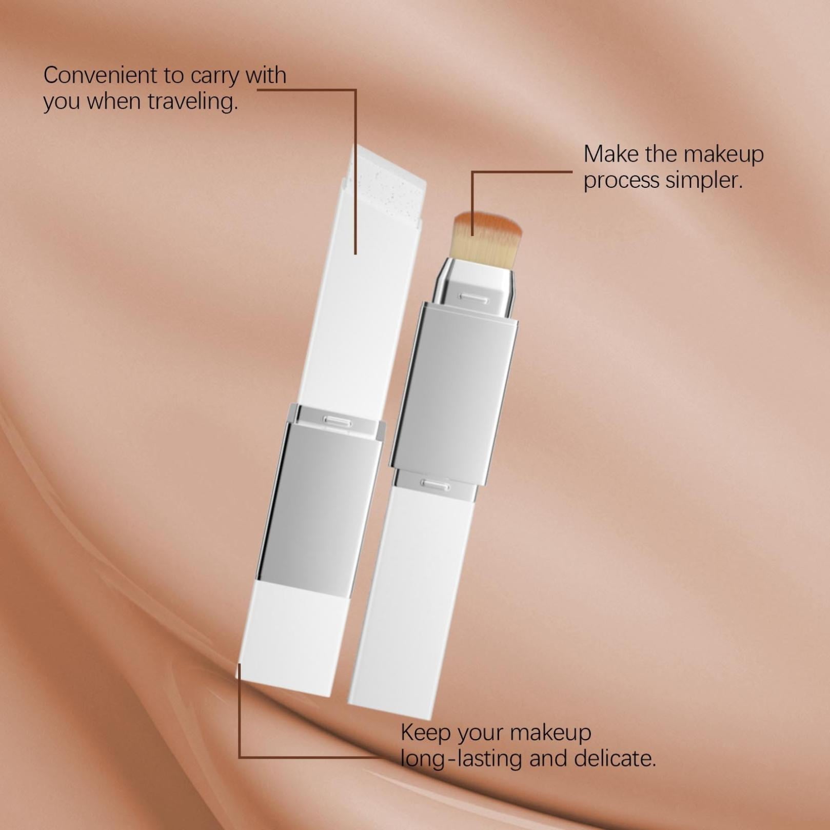 Korean Color Changing Foundation Stick, Color Changing & Brightening Makeup Base, Blanc Effect Cover Cream Stick for Smooth Hydrating Skin, Concealer & White Foundation,